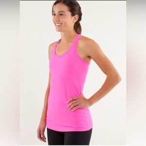 Lululemon Cool Racerback Tank Top Pink Size 6 Sonic Pink